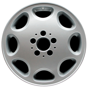 Genuine factory OEM All Silver wheel for 1992-1998 Mercedes-Benz Professionally remanufactured to like-new condition