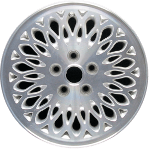 Genuine factory OEM Machined w/ Silver Pockets wheel for 1996-1997 Chrysler, Dodge, Plymouth Professionally remanufactured to like-new condition