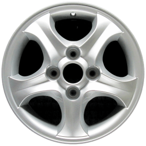 Genuine factory OEM All Silver wheel for 2000-2006 Hyundai Professionally remanufactured to like-new condition
