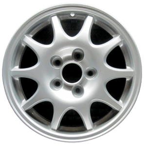 Genuine factory OEM All Silver wheel for 1998-2000 Saab Professionally remanufactured to like-new condition