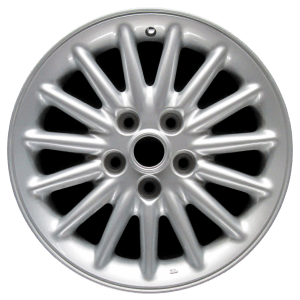 Genuine factory OEM All Silver wheel for 1998-2001 Chrysler, Dodge Professionally remanufactured to like-new condition