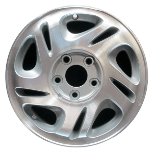 Genuine factory OEM Machined w/ Silver Pockets wheel for 1995-1998 Nissan Professionally remanufactured to like-new condition