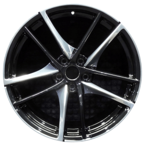 Genuine factory OEM Polished w/ Black Pockets Rear wheel for 2020-2022 Toyota Rear Professionally remanufactured to like-new condition