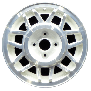 Genuine factory OEM Machined Lip w/ White Spokes wheel for 1982-1992 Volkswagen Professionally remanufactured to like-new condition