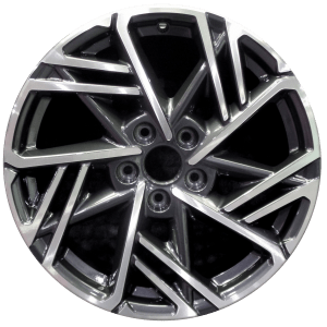 Genuine factory OEM Machined w/ Charcoal Pockets wheel for 2022-2023 Hyundai Professionally remanufactured to like-new condition