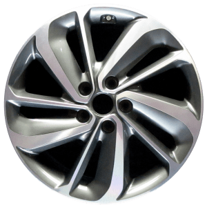Genuine factory OEM Machined w/ Gray Pockets wheel for 2017-2019 Kia Professionally remanufactured to like-new condition