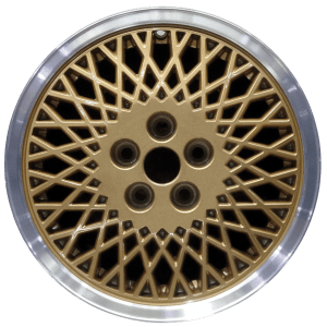 Genuine factory OEM Machined Lip w/ Gold Spokes wheel for 1990-1994 Chrysler, Dodge, Plymouth Professionally remanufactured to like-new condition