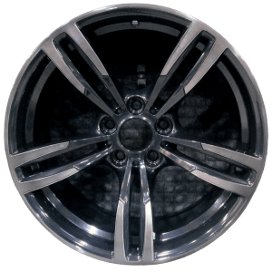 Genuine factory OEM Machined w/ Black Pockets Tinted Clear Rear wheel for 2012-2021 BMW Rear Professionally remanufactured to like-new condition