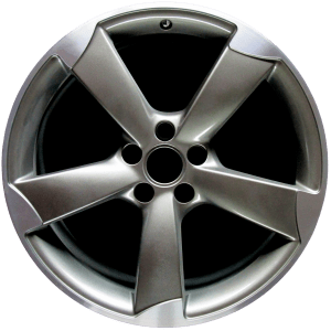 Genuine factory OEM Machined Lip w/ Charcoal Spokes wheel for 2010-2017 Audi Professionally remanufactured to like-new condition