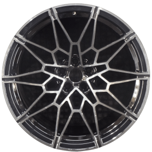 Genuine factory OEM Machined w/ Black Pockets Tinted Clear Rear wheel for 2021-2025 BMW Rear Professionally remanufactured to like-new condition