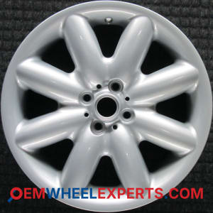 OEM Wheel Rim 36116773945 36111512352 - 2002-2014 Mini 17x7 Interchange 59364 All Silver