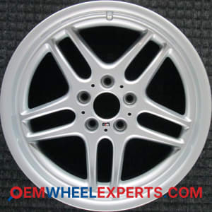 OEM Wheel Rim 36112227633 - 1998-2001 BMW Rear 18x9.5 Interchange 59272 All Silver