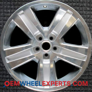 OEM Wheel Rim 1TB80AAAAA - 2008-2012 Jeep 20x7.5 Interchange 9114 Polished w/ Silver Spokes