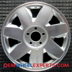 OEM Wheel Rim 09594397 09595547 - 2003-2005 Cadillac 17x7.5 Interchange 4571 Machined w/ Silver Pockets