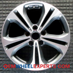 Genuine factory OEM Replica Machined w/ Charcoal Pockets wheel for 2014-2016 Kia Professionally remanufactured to like-new condition