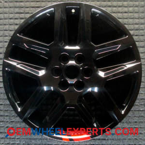 OEM Wheel Rim 84640406 23454165 - 2018-2025 Chevrolet 20x8 Interchange 5849 Black w/ Red Stripe