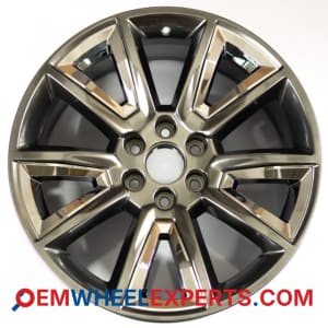 OEM Wheel Rim ALY05696U20 - 2015-2020 Chevrolet, GMC 22x9 Interchange 5696 Replica Hyper with Chrome Inserts