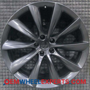 OEM Wheel Rim 102724600F - 2016-2018 Tesla Front 22x9 Interchange 17298 Charcoal