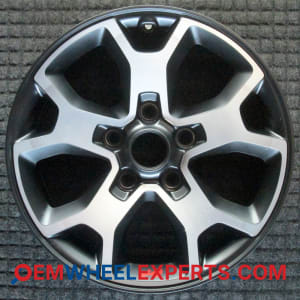 OEM Wheel Rim 4755544AA 6BZ392XFAA - 2018-2023 Jeep 17x7.5 Interchange 9218 Polished w/ Black Pockets