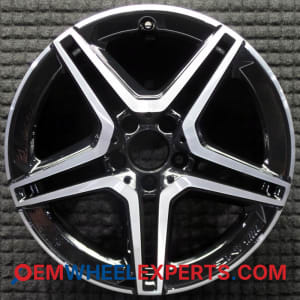 OEM Wheel Rim  - 2019-2024 Mercedes-Benz Front 18x7.5 Interchange 85695 Machined w/ Black Pockets