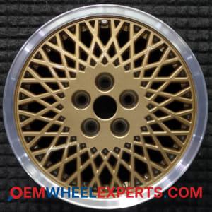 OEM Wheel Rim Y044HW7 Y044JD4 - 1990-1994 Chrysler, Dodge, Plymouth 15x6 Interchange 1721 Machined Lip w/ Gold Spokes