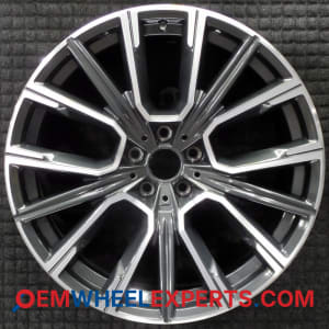 OEM Wheel Rim 36108090097 8090097 - 2021-2022 BMW Rear 20x10 Interchange 71446 Machined w/ Charcoal Spokes