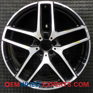 OEM Wheel Rim 29240129007X21 29240129007X23 - 2016-2019 Mercedes-Benz Front 21x10 Interchange 85490 Machined w/ Black Pockets