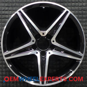 OEM Wheel Rim 21340118007X23 - 2016-2020 Mercedes-Benz Front 18x8 Interchange 85538 Machined w/ Black Pockets