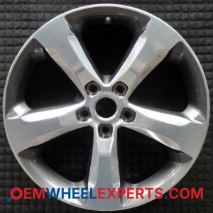 OEM Wheel Rim 4755427AB - 2021-2025 Jeep 20x8.5 Interchange 9287 Polished w/ Charcoal Pockets