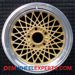 OEM Wheel Rim 10132817 - 1986-1992 Pontiac Rear 16x8 Interchange 1508 Polished w/ Gold Pockets