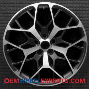 OEM Wheel Rim 4755581AA - 2022-2025 Jeep 21x9 Interchange 9291 Machined w/ Black Pockets