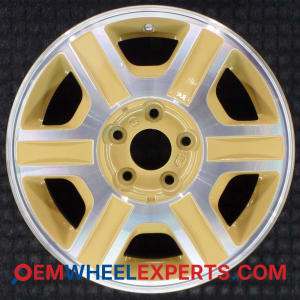 OEM Wheel Rim 1F5Z1007DA - 2001-2002 Mercury 16x6 Interchange 3417 Machined w/ Gold Pockets