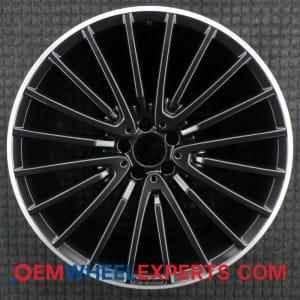 OEM Wheel Rim 16640133007X23 - 2017-2019 Mercedes-Benz 22x10.5 Interchange 85554 Machined Lip w/ Black Spokes