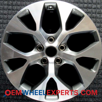 OEM Wheel Rim 529102K750 - 2012-2013 Kia 18x7.5 Interchange 74662 Machined w/ Charcoal Pockets