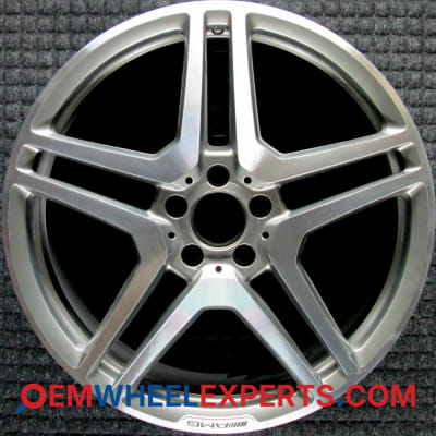 OEM Wheel Rim A22140132027756 A22140132029040 - 2008-2014 Mercedes-Benz Rear 20x9.5 Interchange 85052 Machined w/ Gray Pockets