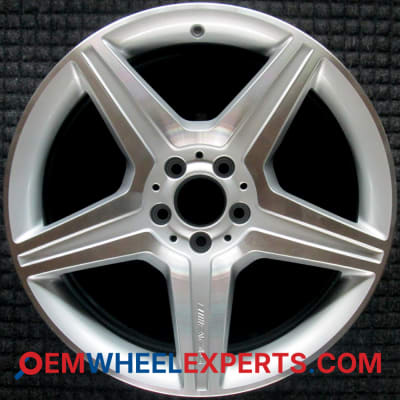 OEM Wheel Rim 2214016002 B66030042 - 2010-2012 Mercedes-Benz Front 19x8.5 Interchange 85102 Machined w/ Silver Pockets