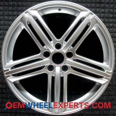 OEM Wheel Rim 4F0601025DE 4F0601025DE1H7 - 2007-2011 Audi 19x8.5 Interchange 58877 Hyper Silver