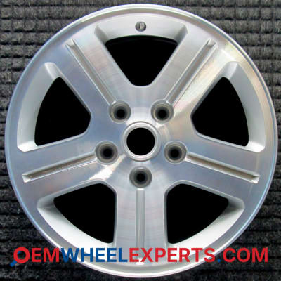 OEM Wheel Rim 1FH09PAKAA 1DY98SZ0AA - 2006-2010 Jeep 17x7.5 Interchange 9089 Machined w/ Silver Pockets