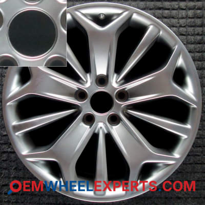 OEM Wheel Rim DG1Z1007J DG1Z1007E - 2013-2019 Ford 19x8.5 Interchange 3925 Hyper w/ Center Cap Lip