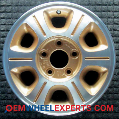 OEM Wheel Rim 12362223 09592575 - 1996-1997 Oldsmobile 15x7 Interchange 6020 Machined w/ Gold Pockets