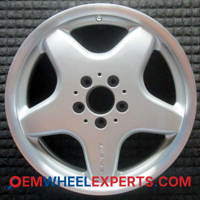 OEM Wheel Rim 66031005 B66031005 - 1998-2003 Mercedes-Benz Front 17x7.5 Interchange 65241 Machined Lip w/ Silver Spokes