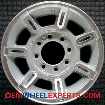 OEM Wheel Rim 09595566 09594460 - 2002-2009 Hummer 17x8.5 Interchange 6300 Machined w/ Silver Pockets