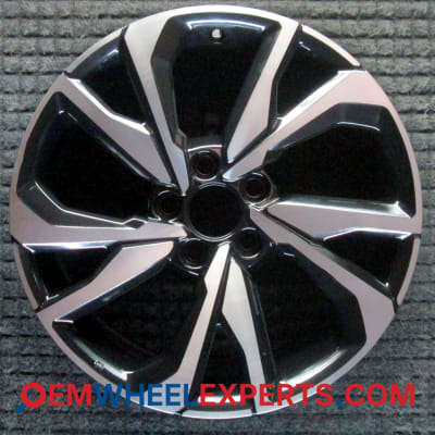 OEM Wheel Rim 42800TBAAD1 42700TGGA72 - 2017-2021 Honda 18x8 Interchange 64108 Machined w/ Black Pockets Tinted Clear