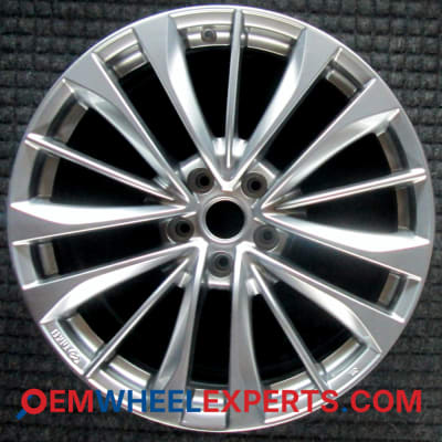 OEM Wheel Rim D0C001NL4B DOC001NL4B - 2009-2015 Infiniti Rear 19x9 Interchange 73759 Hyper Silver