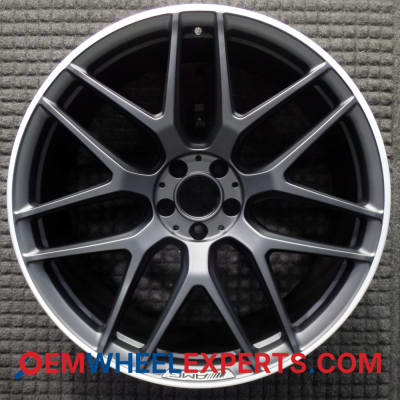 OEM Wheel Rim 29240125007X71 - 2016-2019 Mercedes-Benz Rear 22x11.5 Interchange 85499 Machined Black w/ Matte Finish