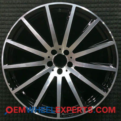 OEM Wheel Rim 16740175007X23 16740175007X21 - 2020-2024 Mercedes-Benz Front 22x9.5 Interchange 85810 Machined w/ Black Pockets