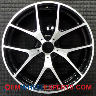 OEM Wheel Rim 25340156007X23 - 2020-2023 Mercedes-Benz Rear 20x9.5 Interchange 85730 Fine Machined w/ Black Pockets