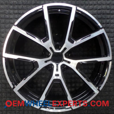 OEM Wheel Rim 36118097241 36118095774 - 2018-2024 BMW 20x9 Interchange 86428 Fine Machined w/ Black Pockets