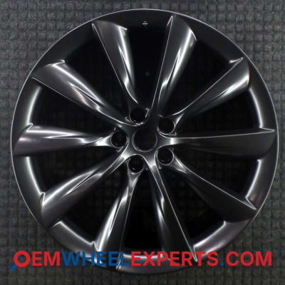 OEM Wheel Rim 108936300C 102724600B - 2016-2018 Tesla Front 22x9 Interchange 17298 Matte Black