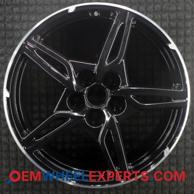 OEM Wheel Rim  - 2020-2021 Chevrolet Corvette Front 19x8.5 Interchange 14009 Machined w/ Black Pockets